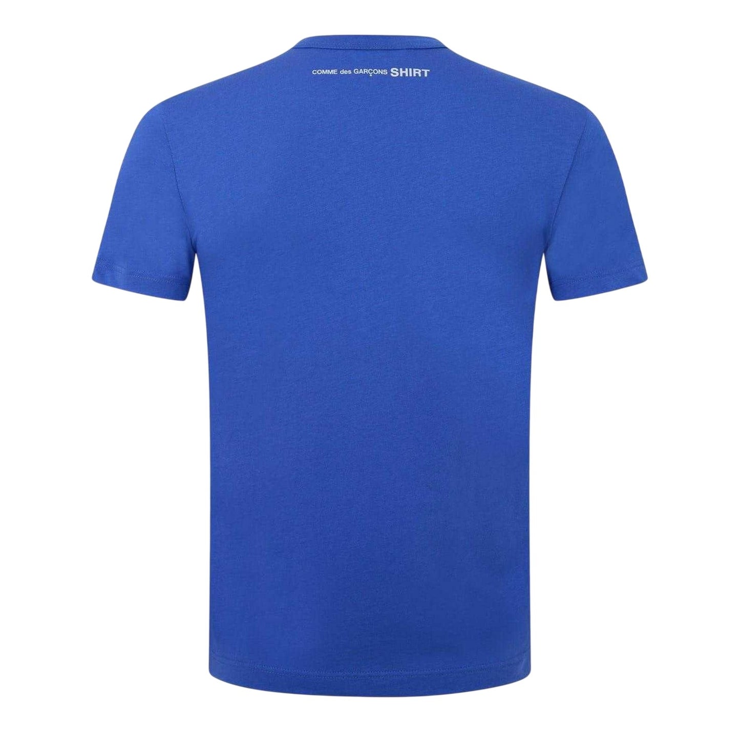 Blue - Back - Comme des Garçons Mens Plain Cotton Oversized T-Shirt