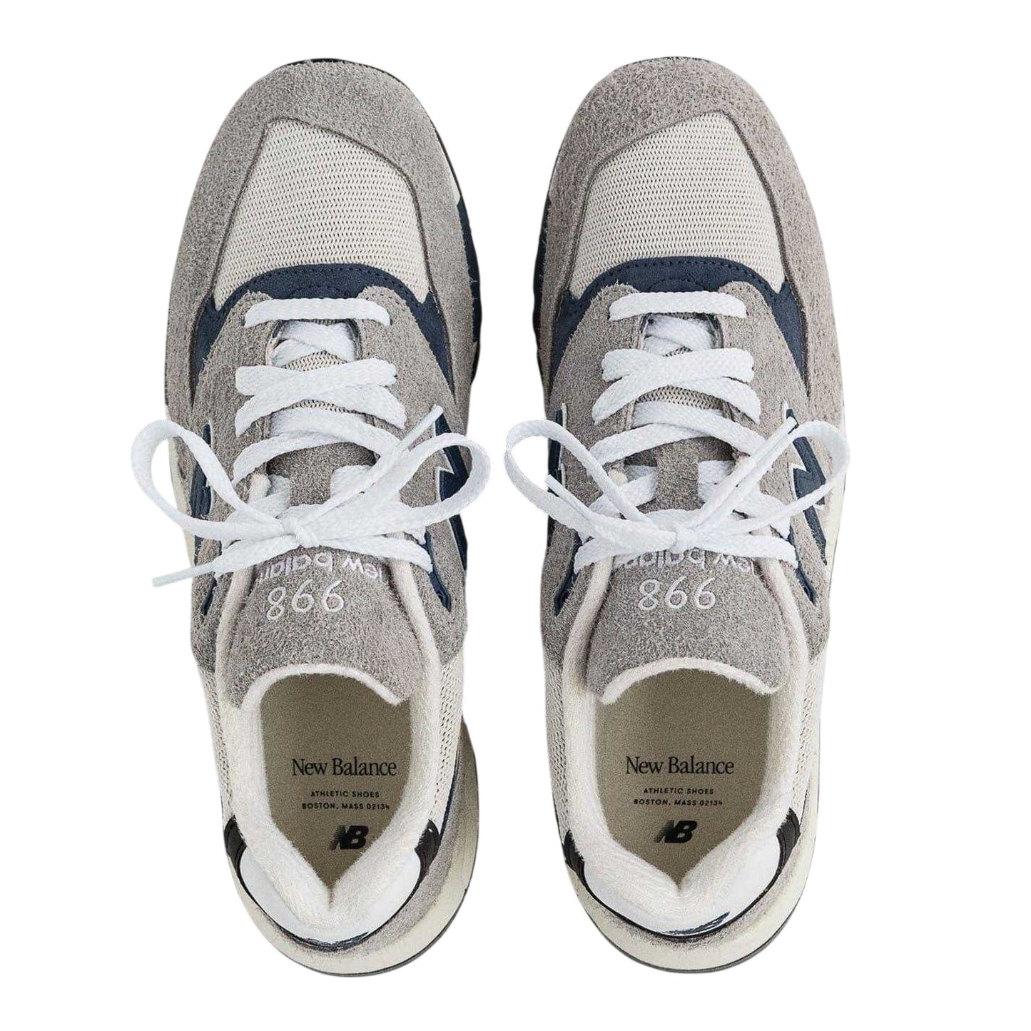 Grey - Pack Shot - New Balance Mens U998 Suede Trainers