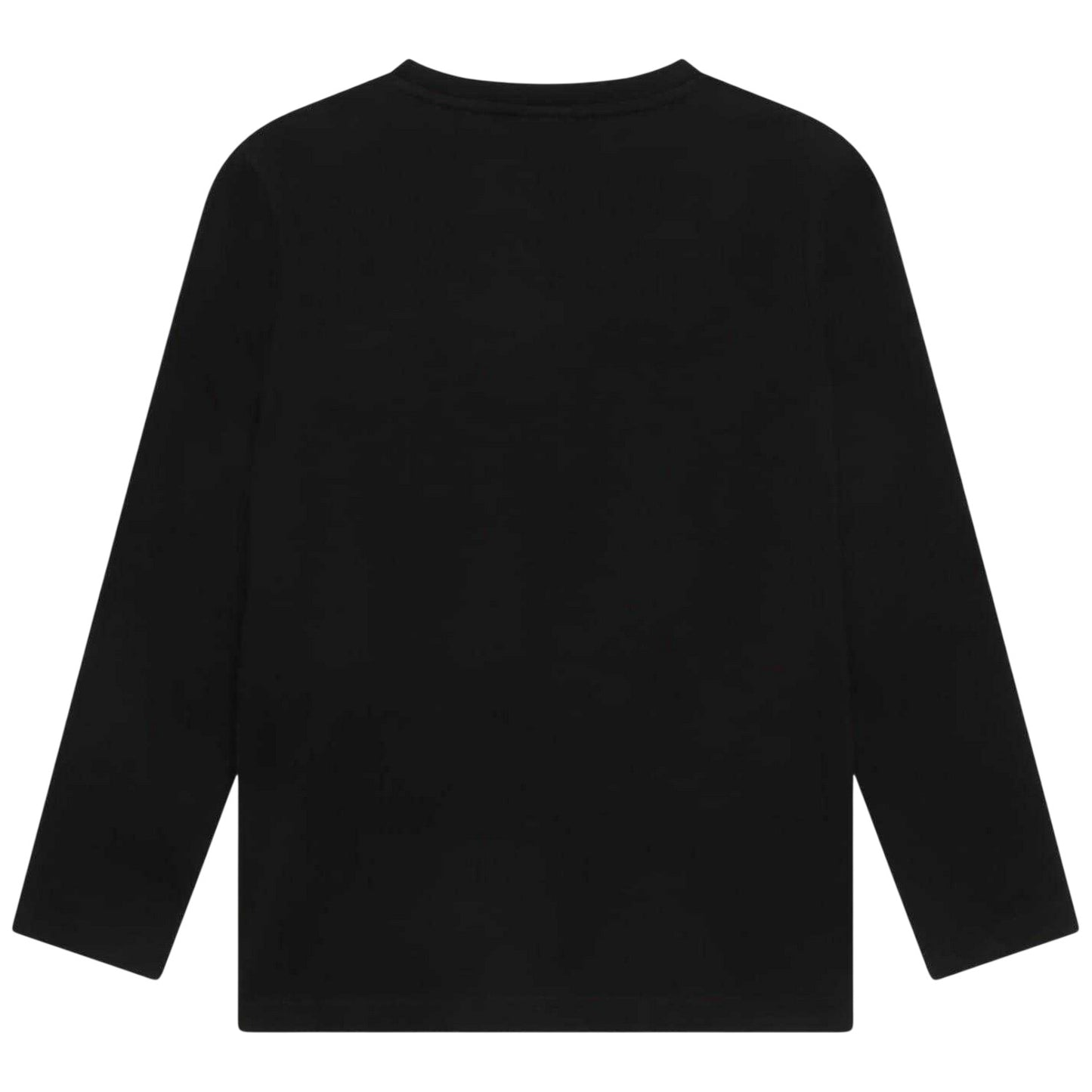 Black - Back - Boss Boys Logo Long-Sleeved T-Shirt