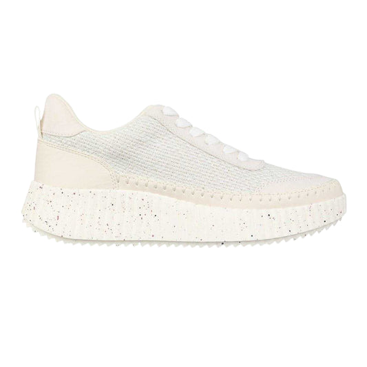 Cream - Front - Jack Wills Womens-Ladies Knitted Platform Wedge Trainers
