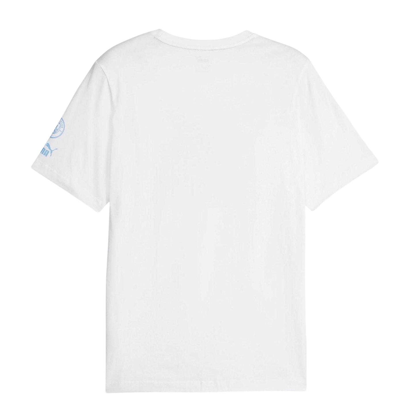 White - Back - Puma Mens Ftblcore Manchester City FC Crew Neck T-Shirt