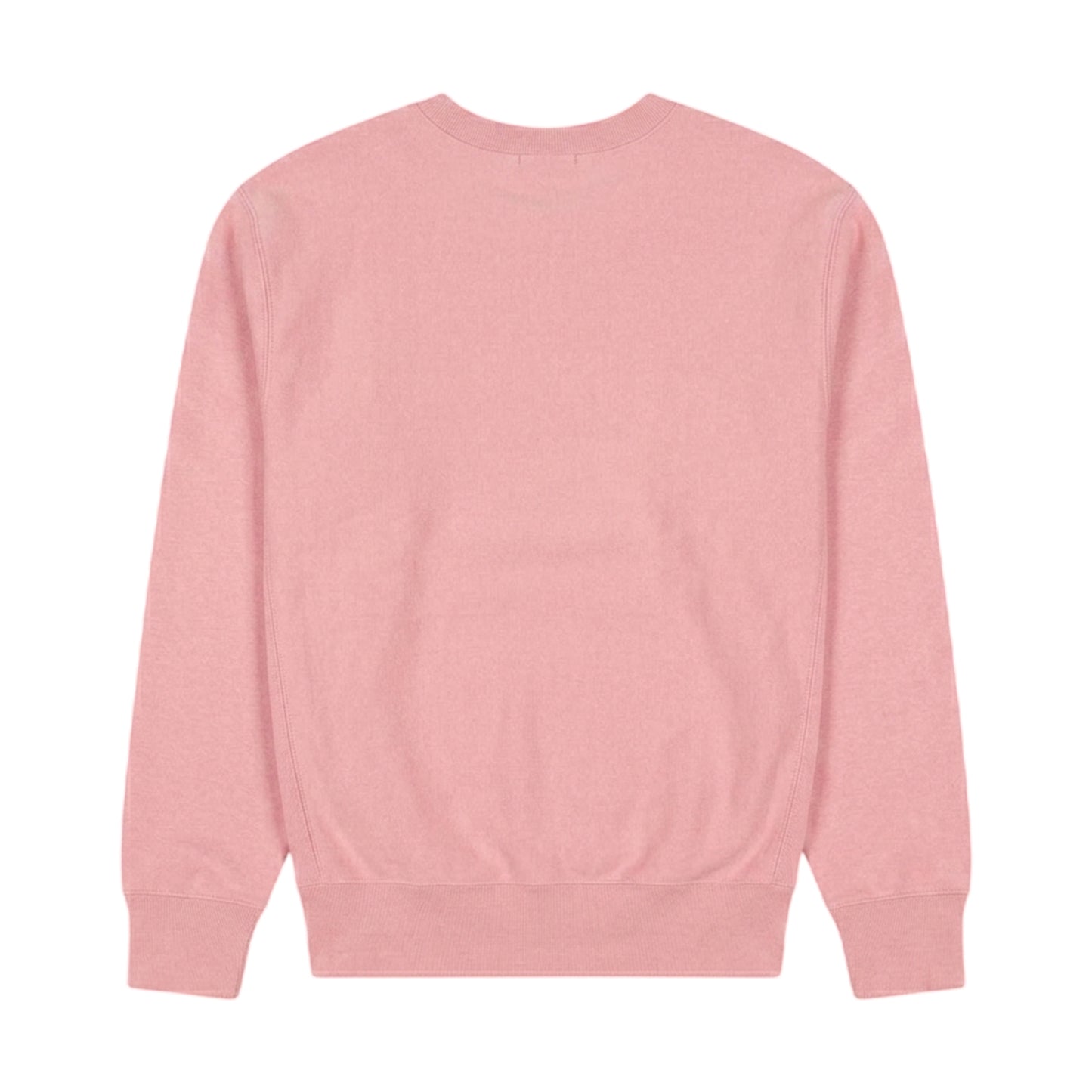 Pink - Back - Champion Mens Crew Neck Regular Long-Sleeved Sweatshirt
