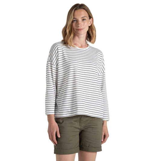 Navy Blue - Front - Craghoppers Womens-Ladies Kielder Drop Shoulder T-Shirt