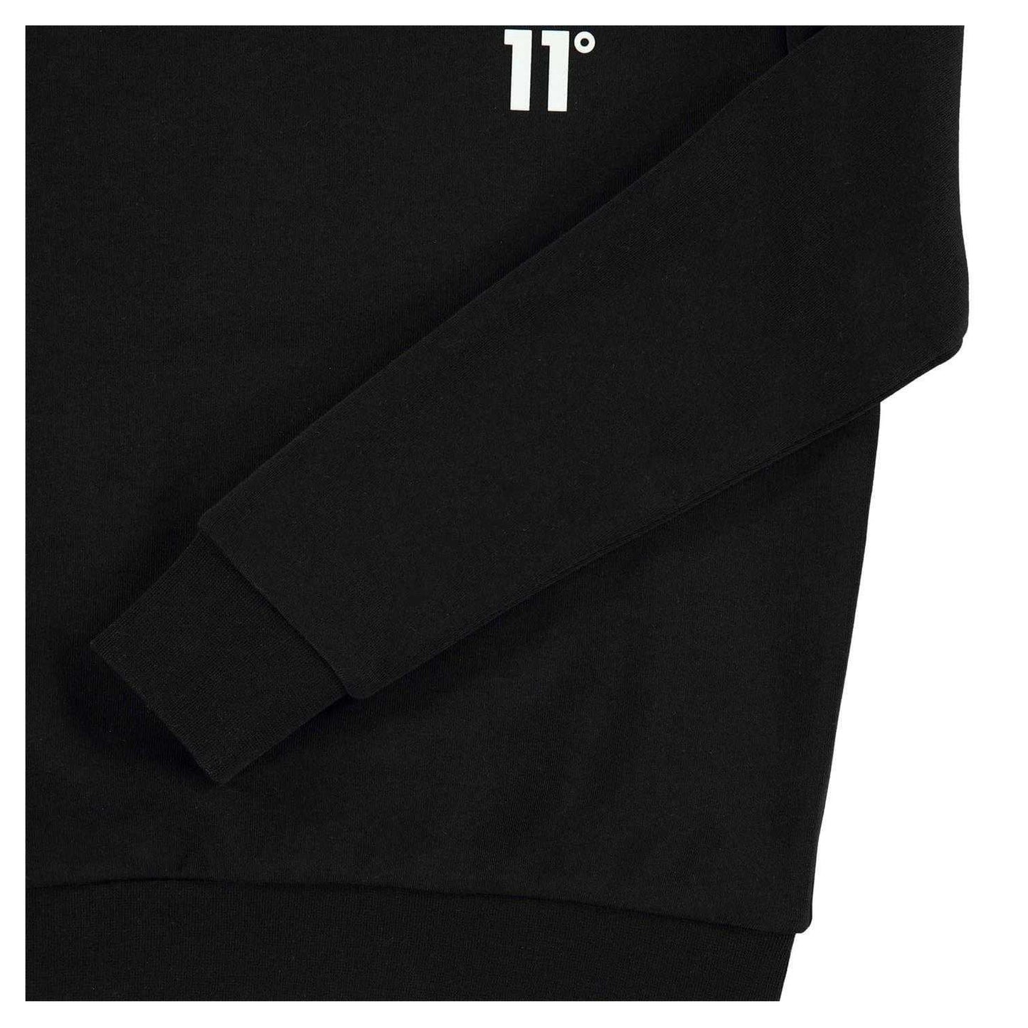 Black - Lifestyle - 11 Degrees Childrens-Kids Crew Neck Sweatshirt