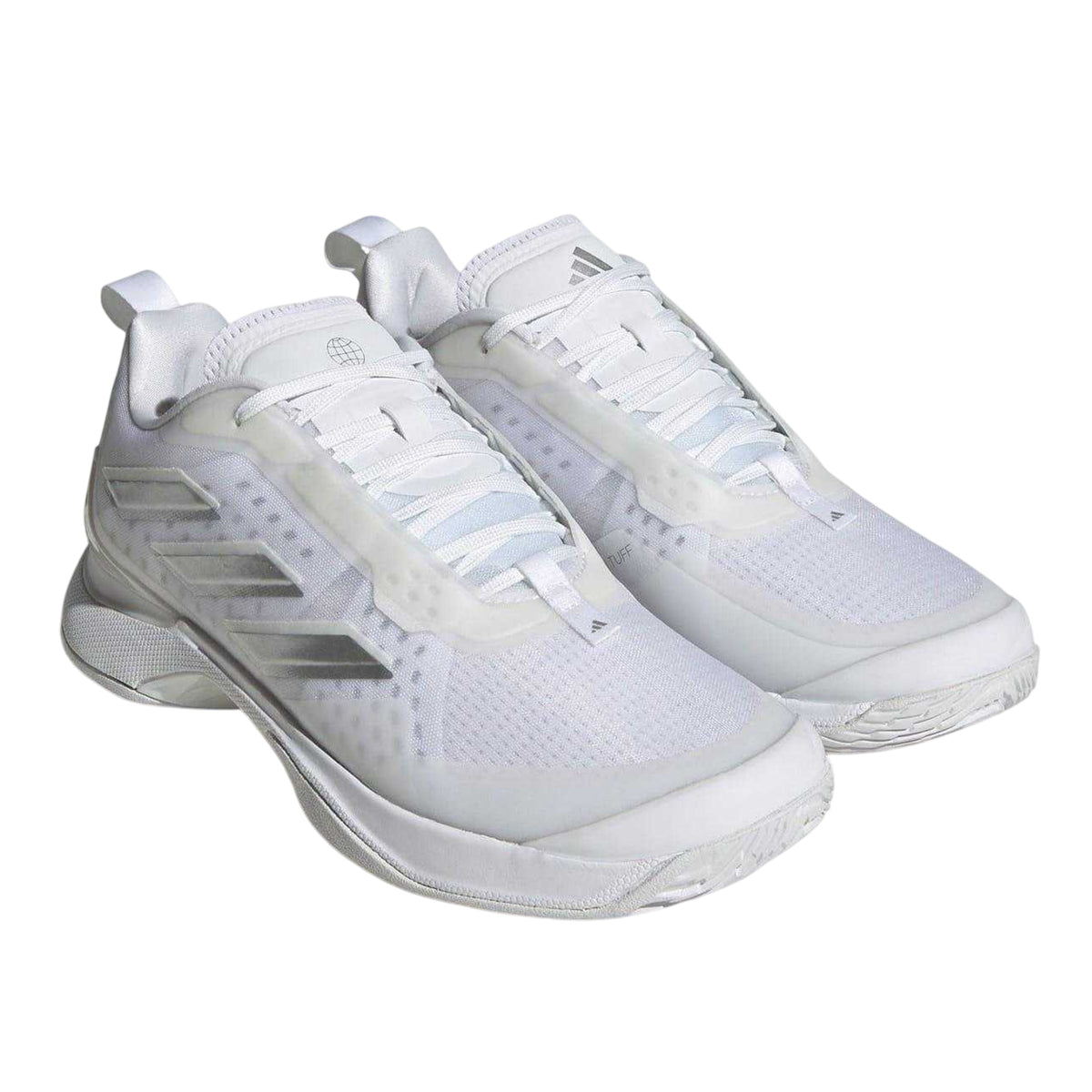 White - Pack Shot - Adidas Womens-Ladies Avacourt Tennis Shoes