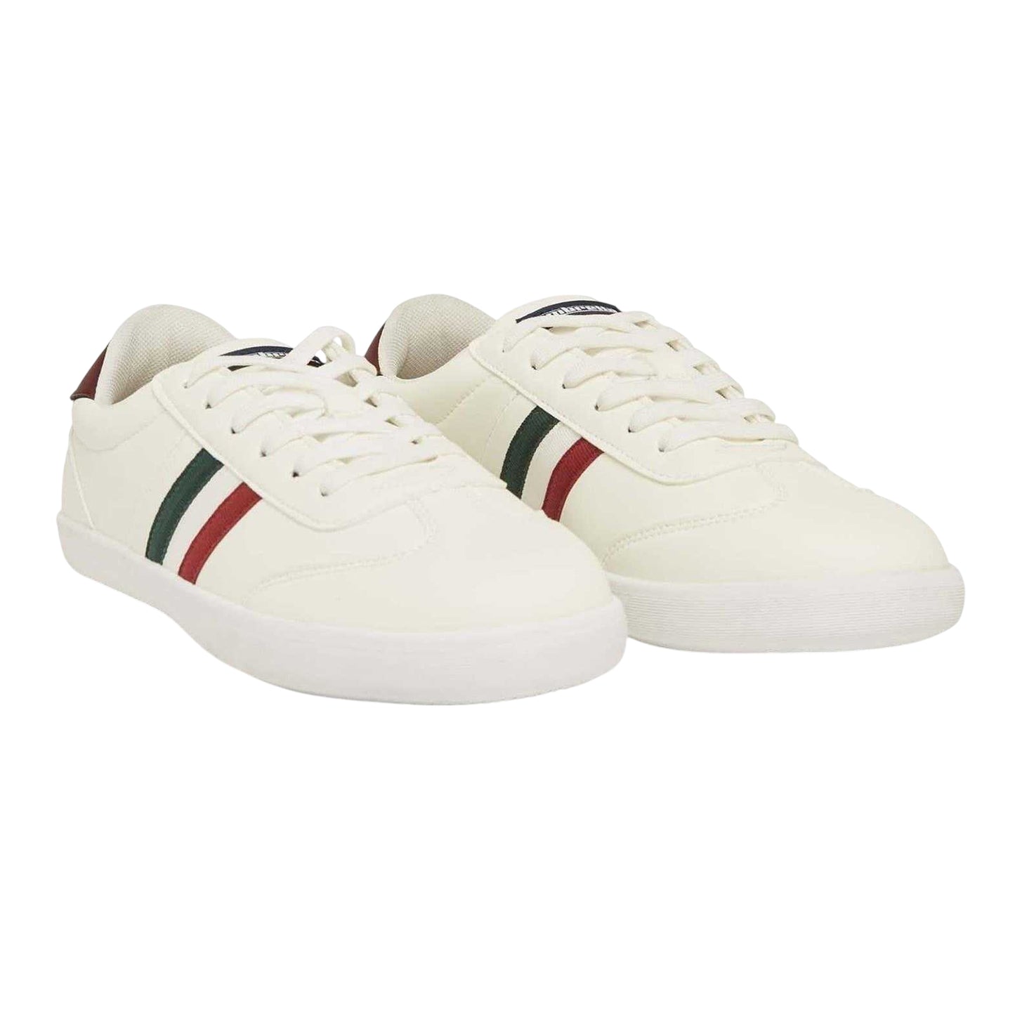 White - Lifestyle - Lambretta Mens Flat Trainers