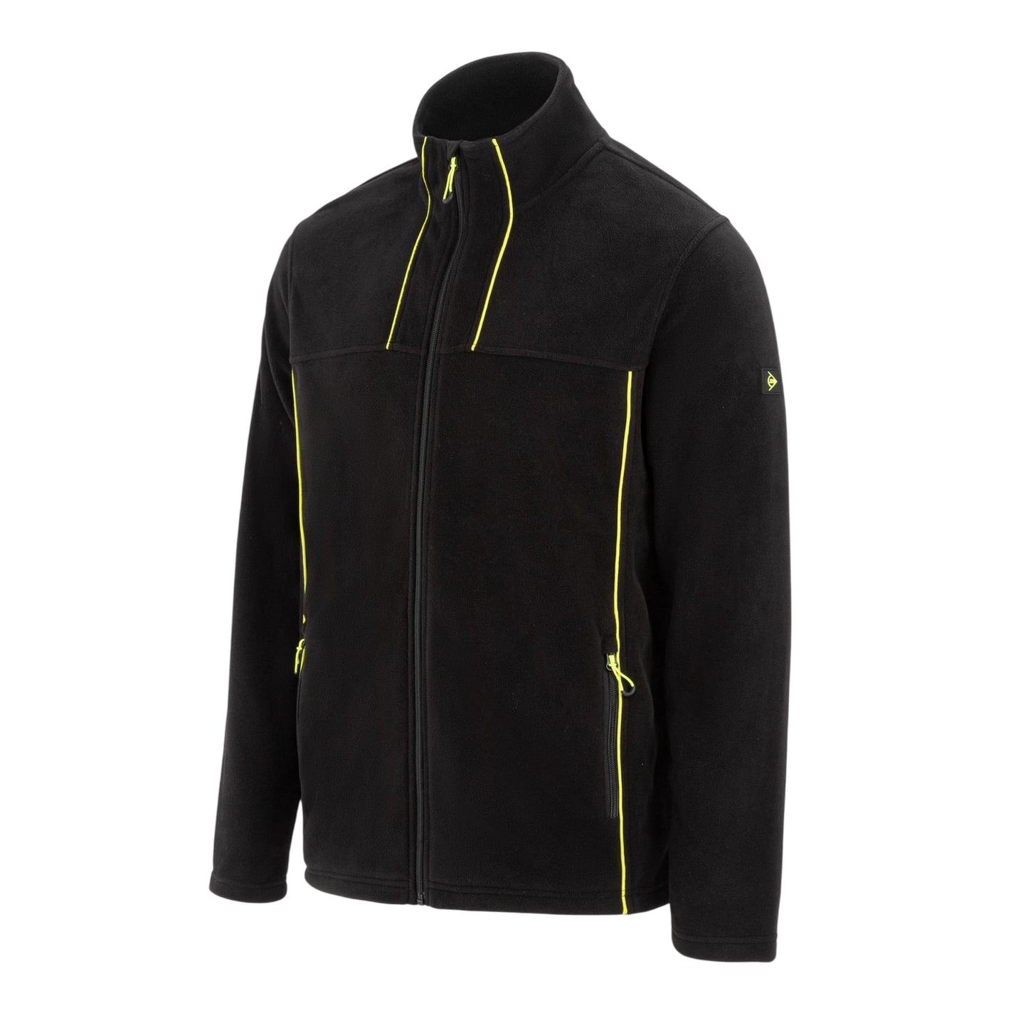 Black - Side - Dunlop Mens Fleece Jacket