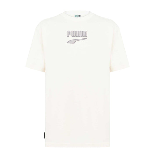 Cream - Front - Puma Mens Downtown Oversized T-Shirt