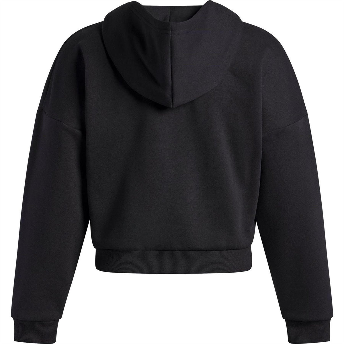 Black - Pack Shot - Under Armour Womens-Ladies Rival Hooded Relaxed Fit Sweatshirt