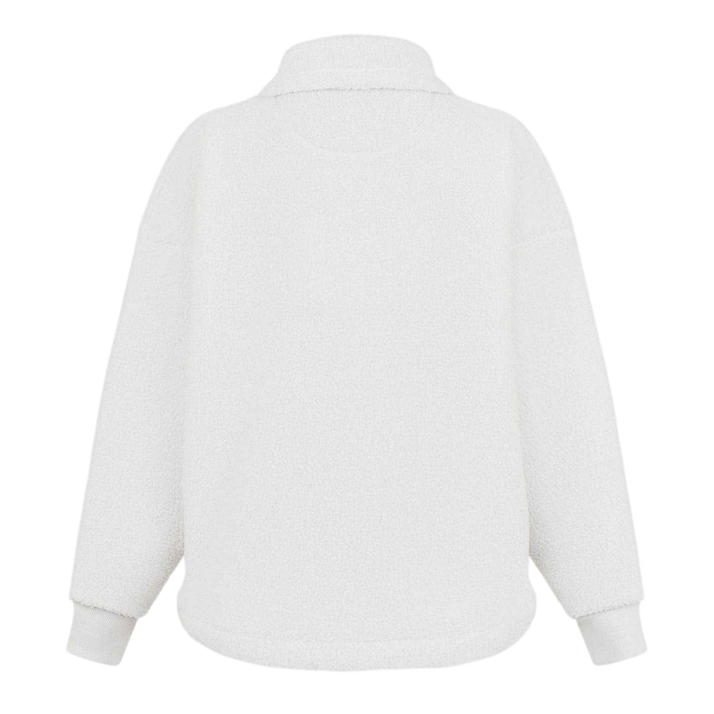 Vintage White - Back - Jack Wills Womens-Ladies Fleece Drop Shoulder Sweatshirt