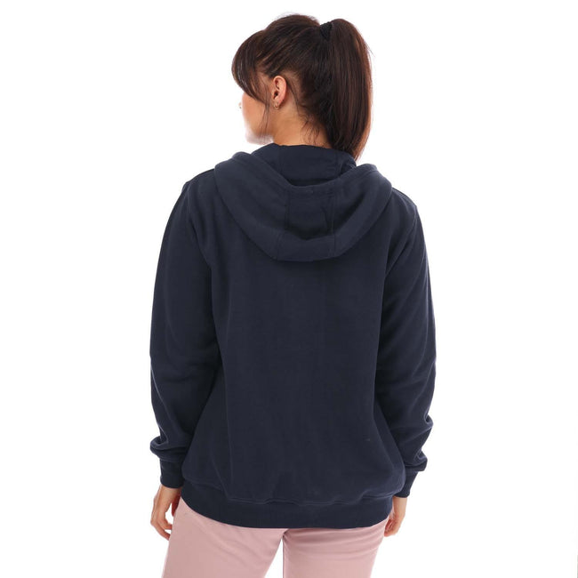 Navy - Back - Ellesse Womens-Ladies Henicea Full Zip Hoodie