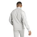 Grey - Back - Adidas Mens Future Icons Striped Half Zip Sweatshirt