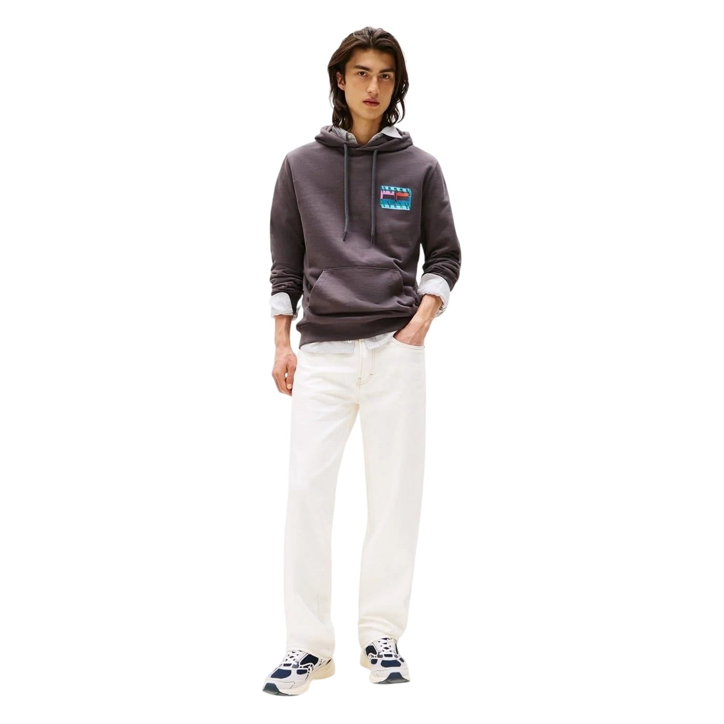 Washed Black - Lifestyle - Tommy Jeans Mens Hoodie