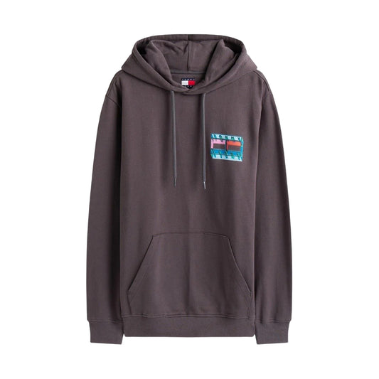 Washed Black - Front - Tommy Jeans Mens Hoodie
