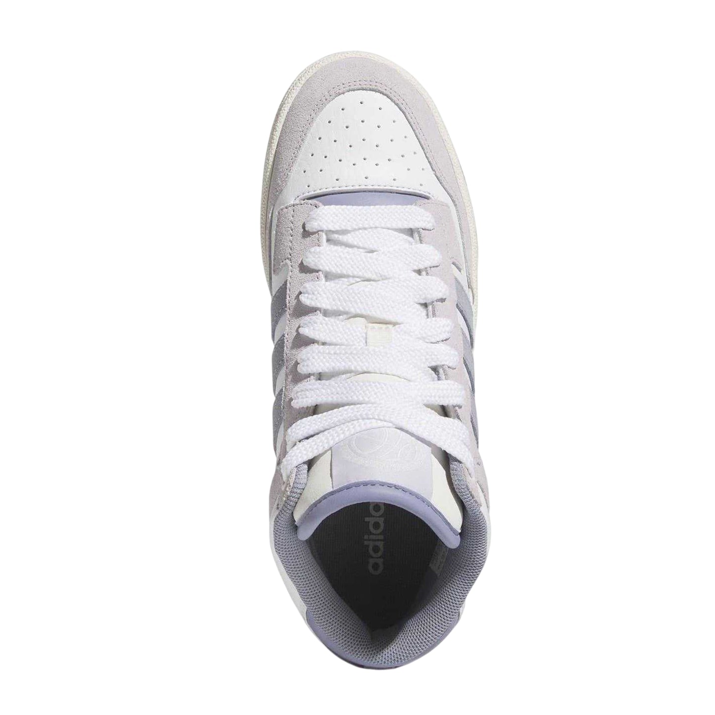 White-Lilac - Pack Shot - Adidas Womens-Ladies Rapid Court Trainers