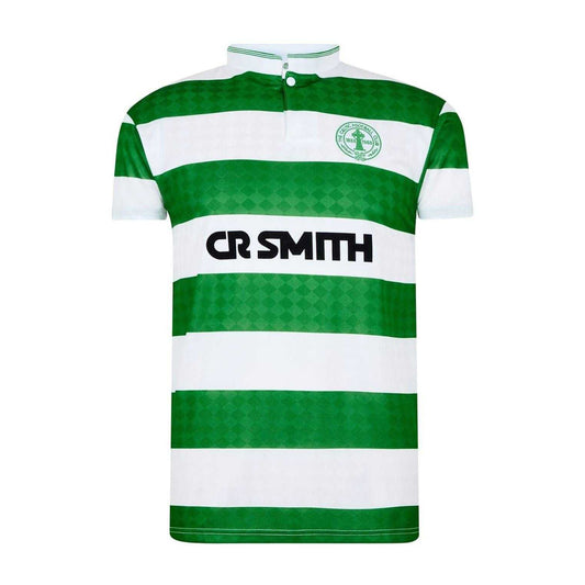 Green-White - Front - Celtic FC Unisex Adult 1988 Retro Home Jersey