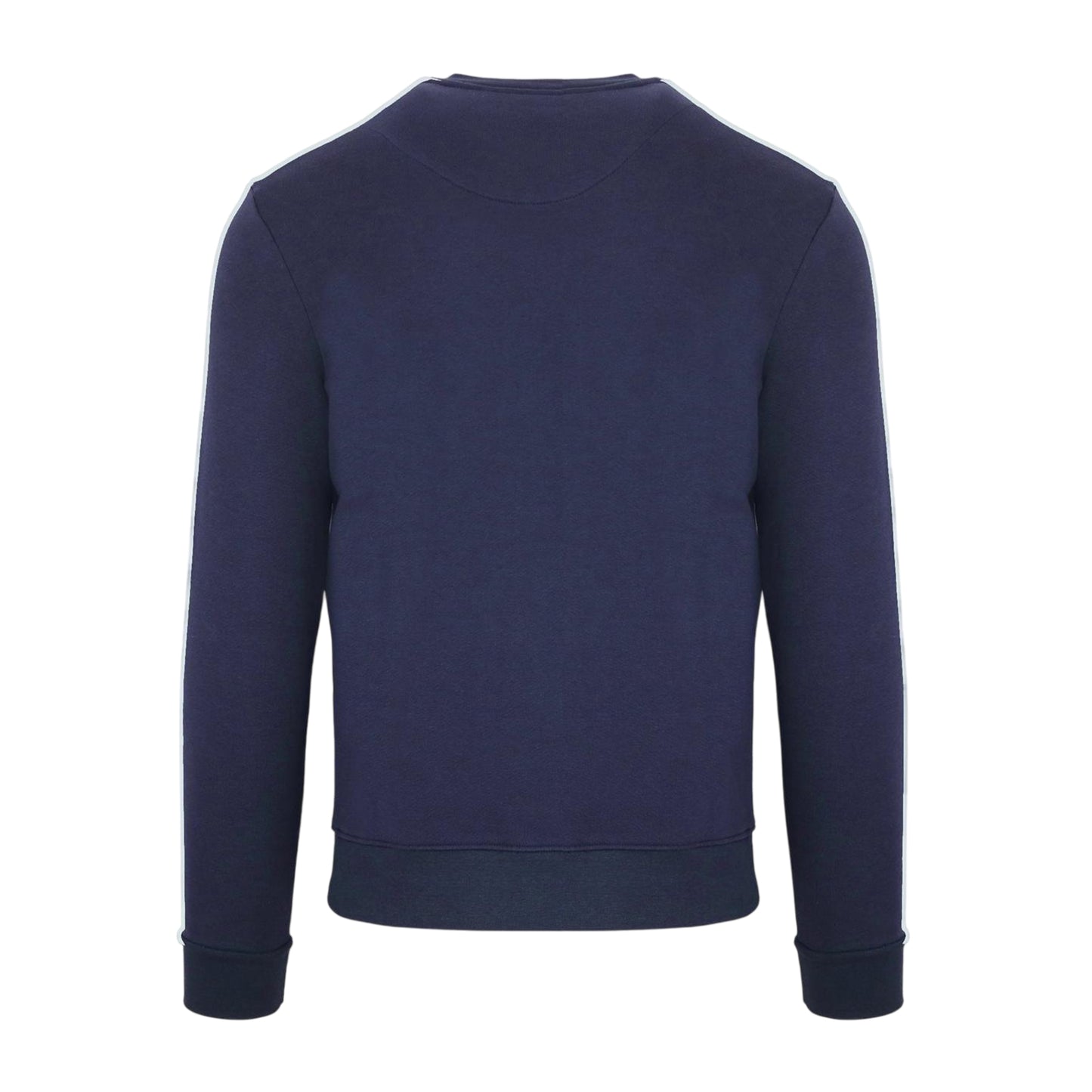 Navy - Back - Aquascutum Mens Script Crew Neck Regular Sweatshirt