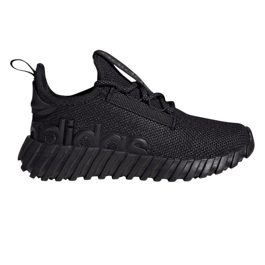 Black - Front - Adidas Childrens-Kids Kaptir 2.0 Logo Trainers