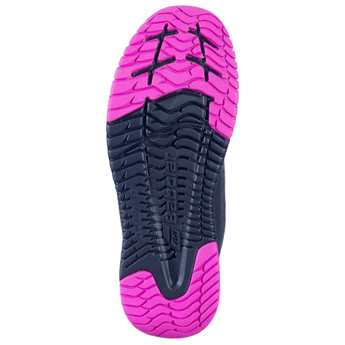 Black - Lifestyle - Babolat Childrens-Kids Lightning Bolt Leather Hook and Loop Tennis Shoes