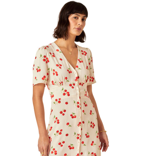 White - Front - Nobody´s Child Womens-Ladies Puff Sleeve Mini Dress