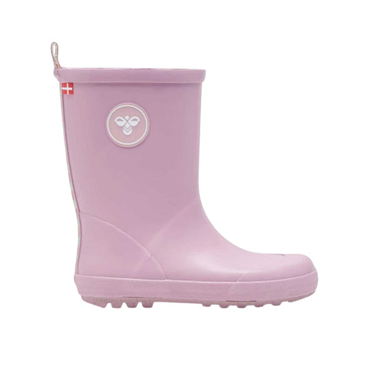 Pink - Front - Hummel Childrens-Kids Rubber Wellington Boots