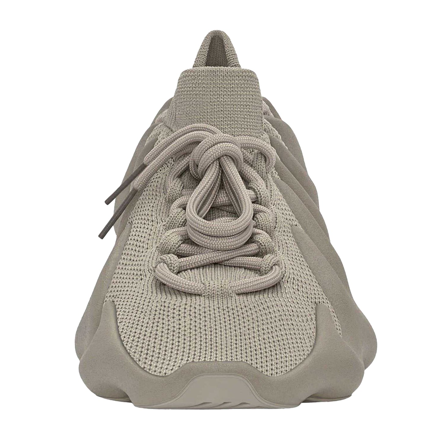 Grey - Pack Shot - Yeezy Mens 450 Stone Flax Leather Trainers