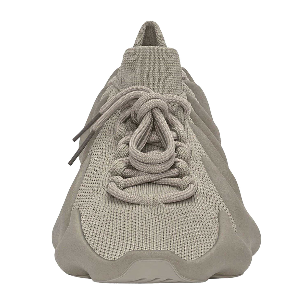 Grey - Pack Shot - Yeezy Mens 450 Stone Flax Leather Trainers