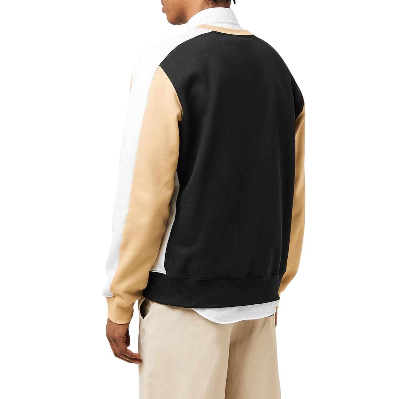 Black - Lifestyle - Lacoste Mens Colour Block Sweatshirt