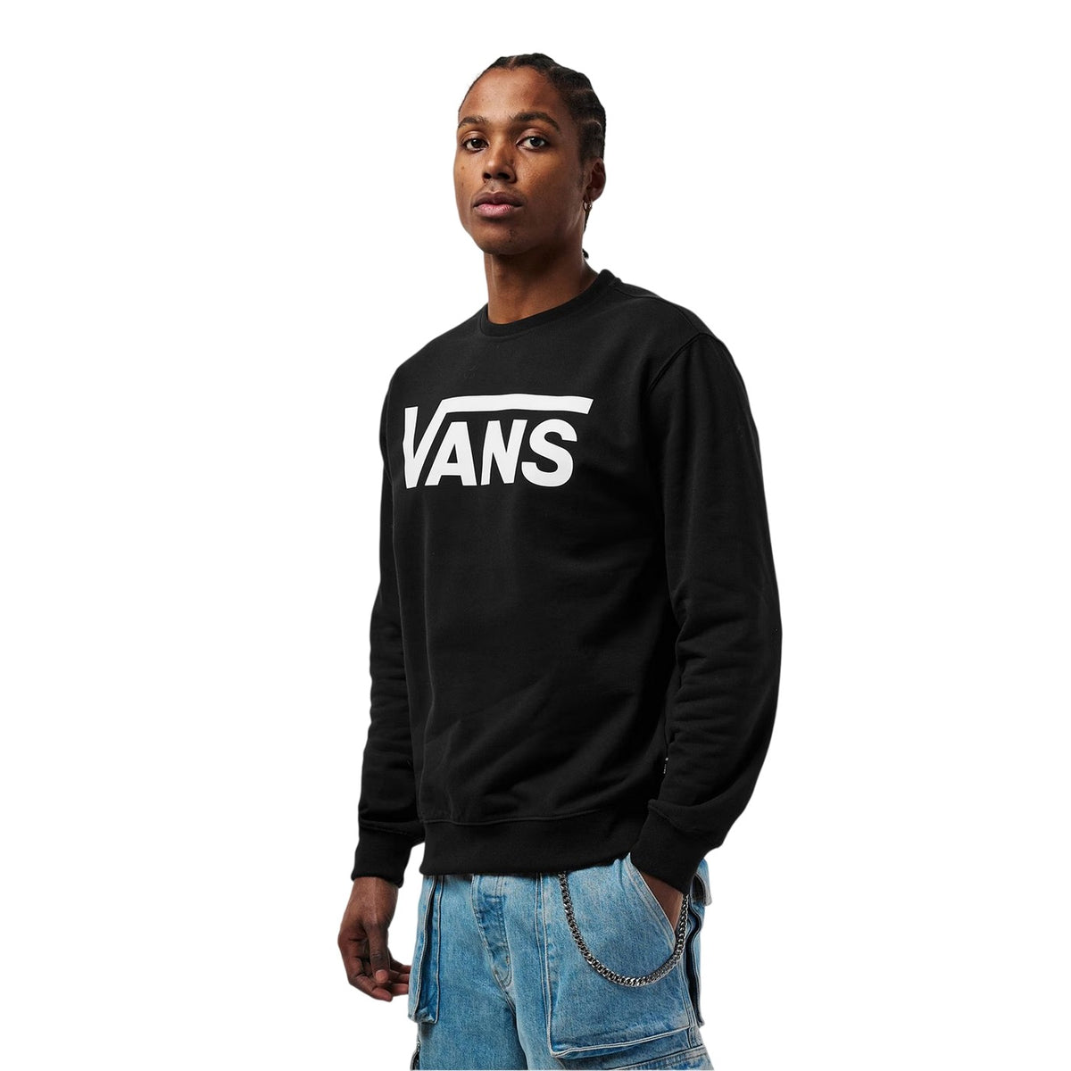 Black - Lifestyle - Vans Unisex Adult Classic III Crew Neck Sweatshirt