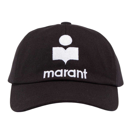 Black - Front - Isabel Marant Womens-Ladies Tyron Embroidered Logo Cotton Baseball Cap