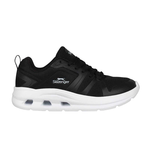 Black-White - Front - Slazenger Womens-Ladies Spinner Trainers