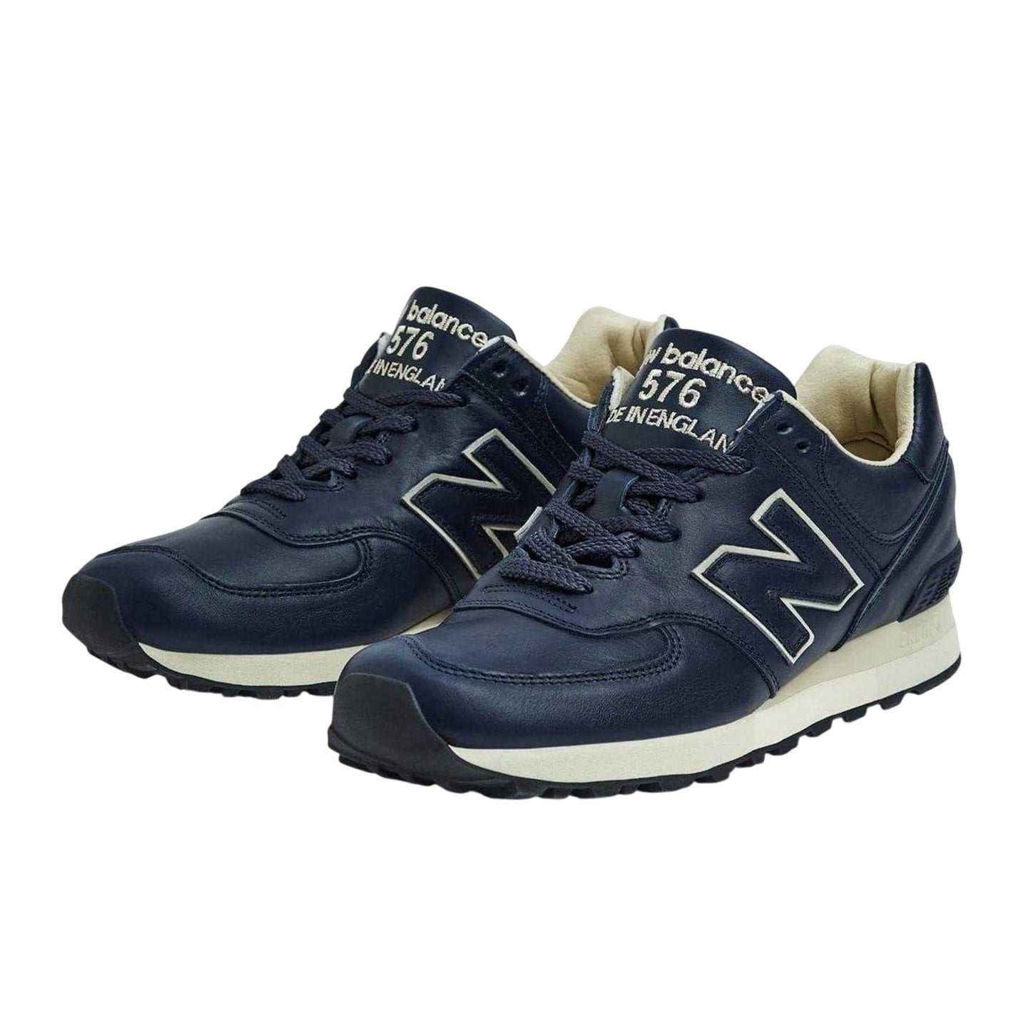 Sky Captain - Side - New Balance Womens-Ladies 576 Leather Low Cut Trainers