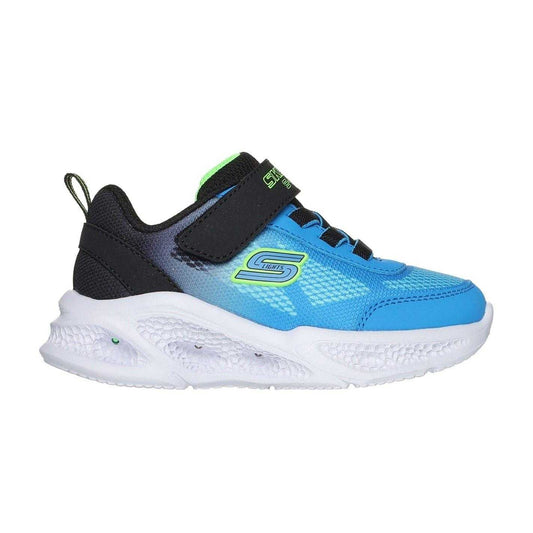 Blue-Black - Front - Skechers Childrens-Kids Meteor Lights Trainers