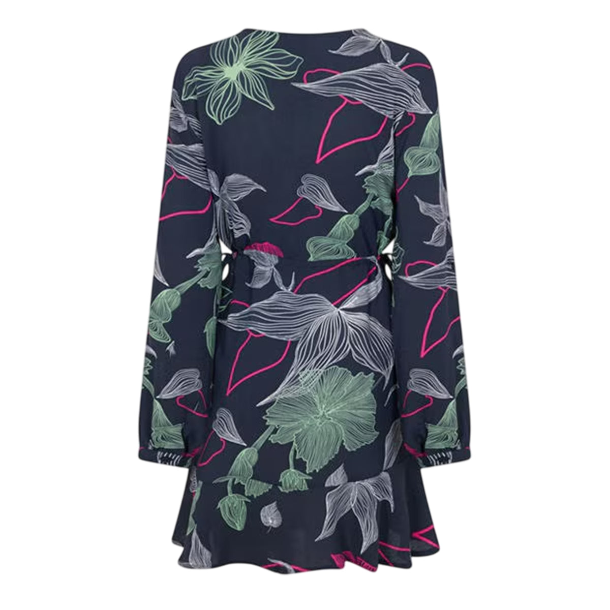Black - Back - Vero Moda Womens-Ladies Jane Floral Wrap Dress