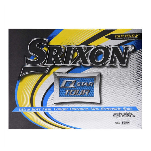 Tour Yellow - Front - Srixon Q Star Tour Golf Balls (Pack of 12)