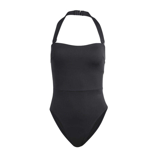 Black - Front - Adidas Womens-Ladies Versatile One Piece Swimsuit