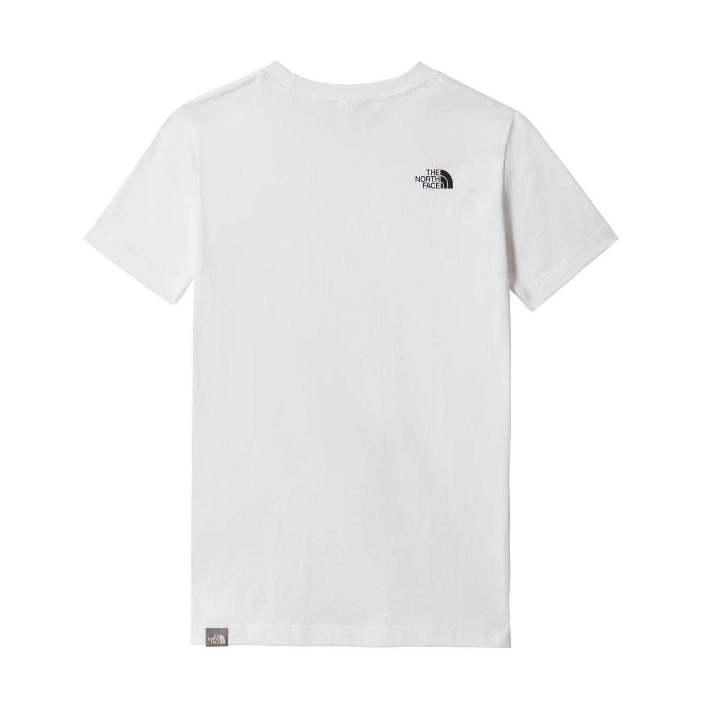 White - Back - The North Face Childrens-Kids Simple Dome Regular T-Shirt