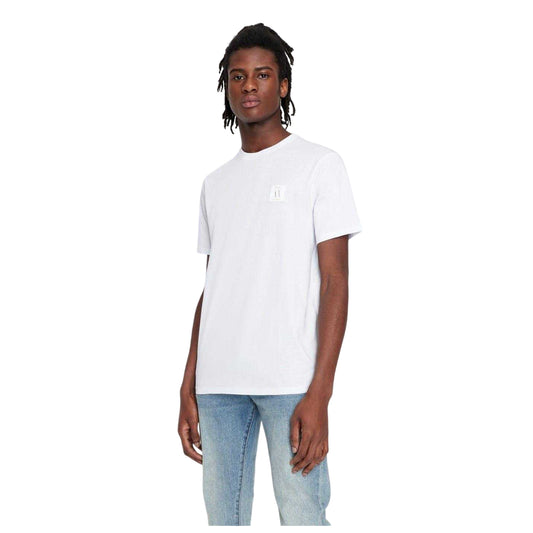 White - Front - Armani Exchange Mens Icon Cotton Regular T-Shirt