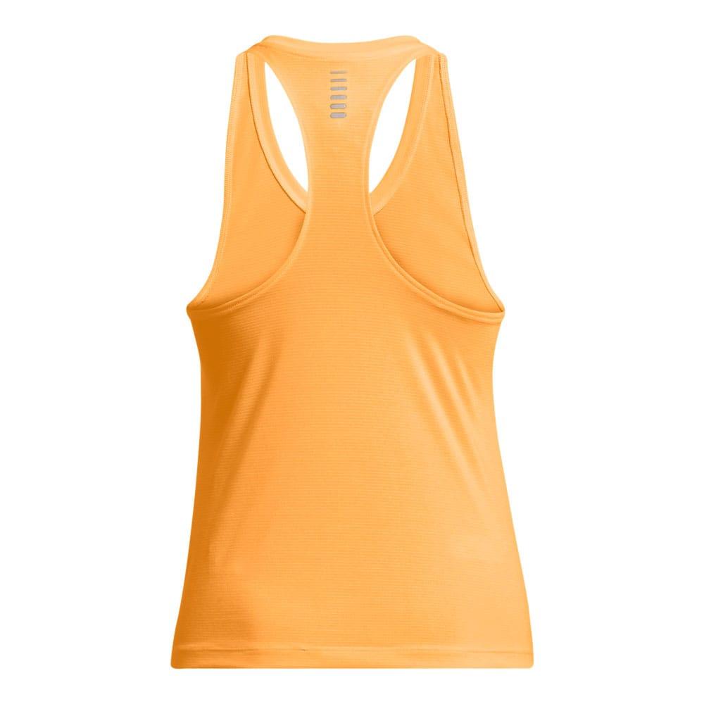Orange - Back - Under Armour Womens-Ladies Launch Tank Top