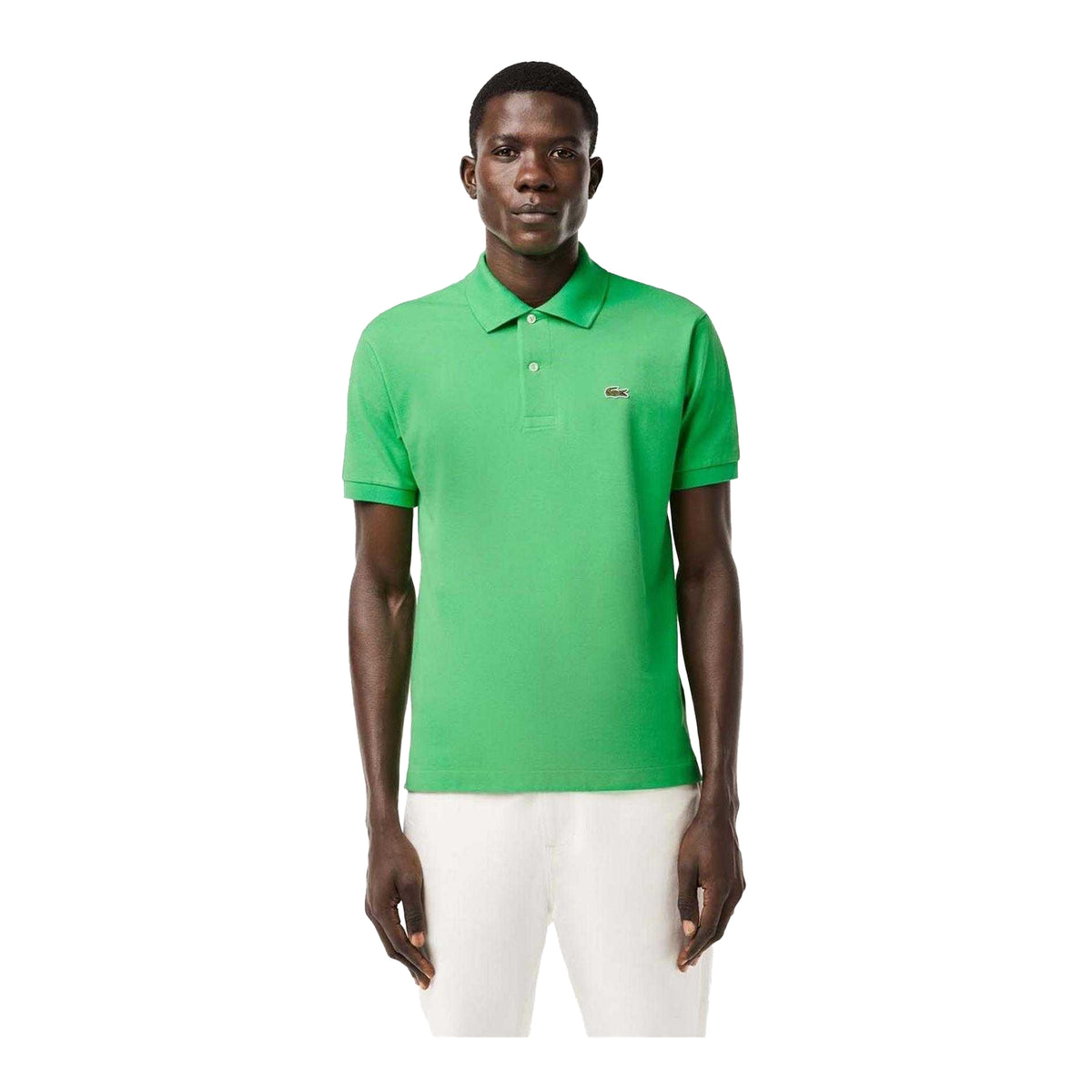 Green - Side - Lacoste Mens Originals Pique Polo Shirt