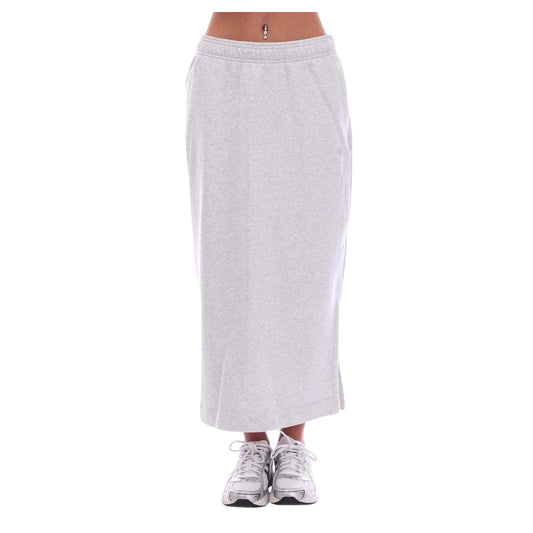 Light Grey - Front - Adidas Womens-Ladies Essentials Maxi Skirt