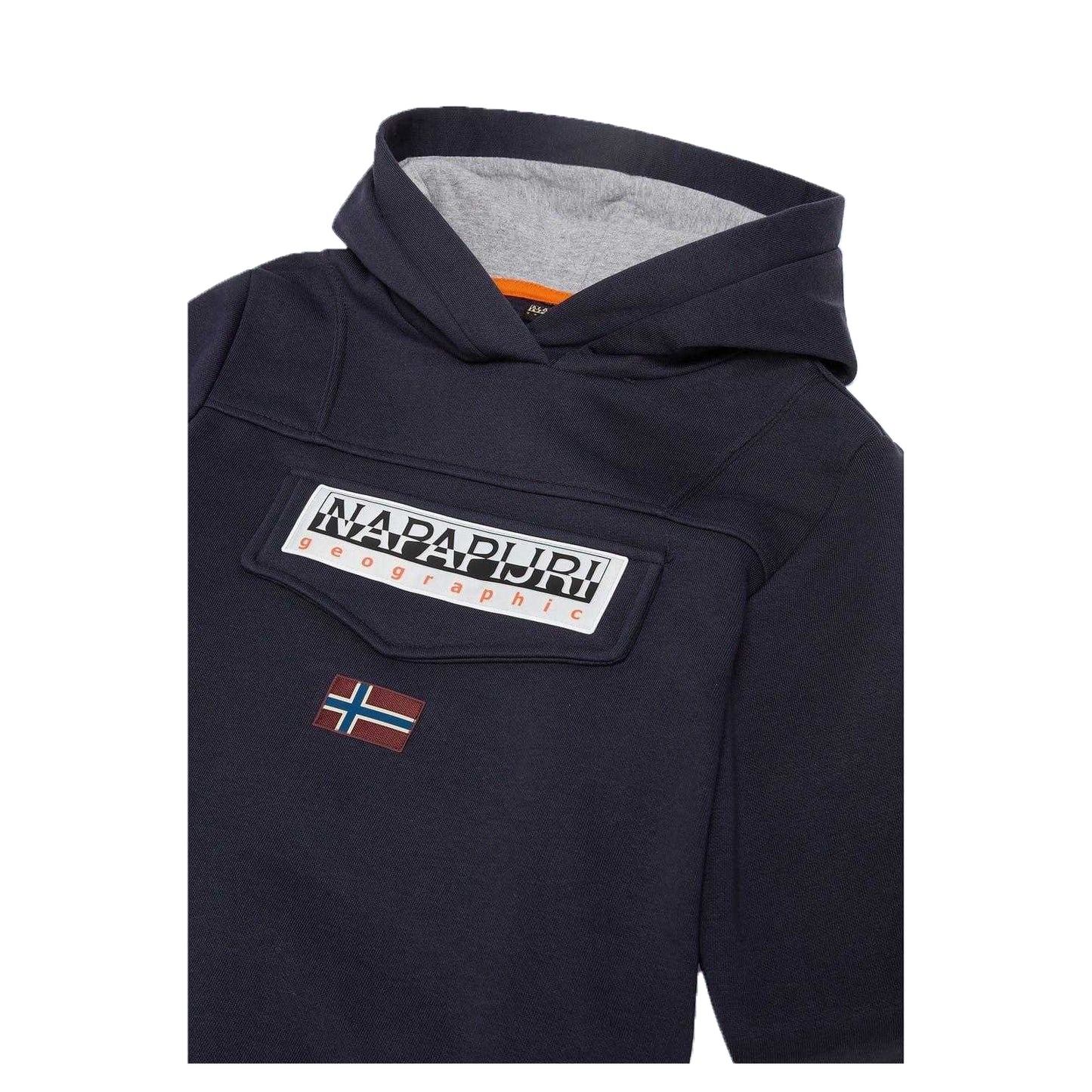 Marine Blue - Side - Napapijri Childrens-Kids Burgee Hoodie