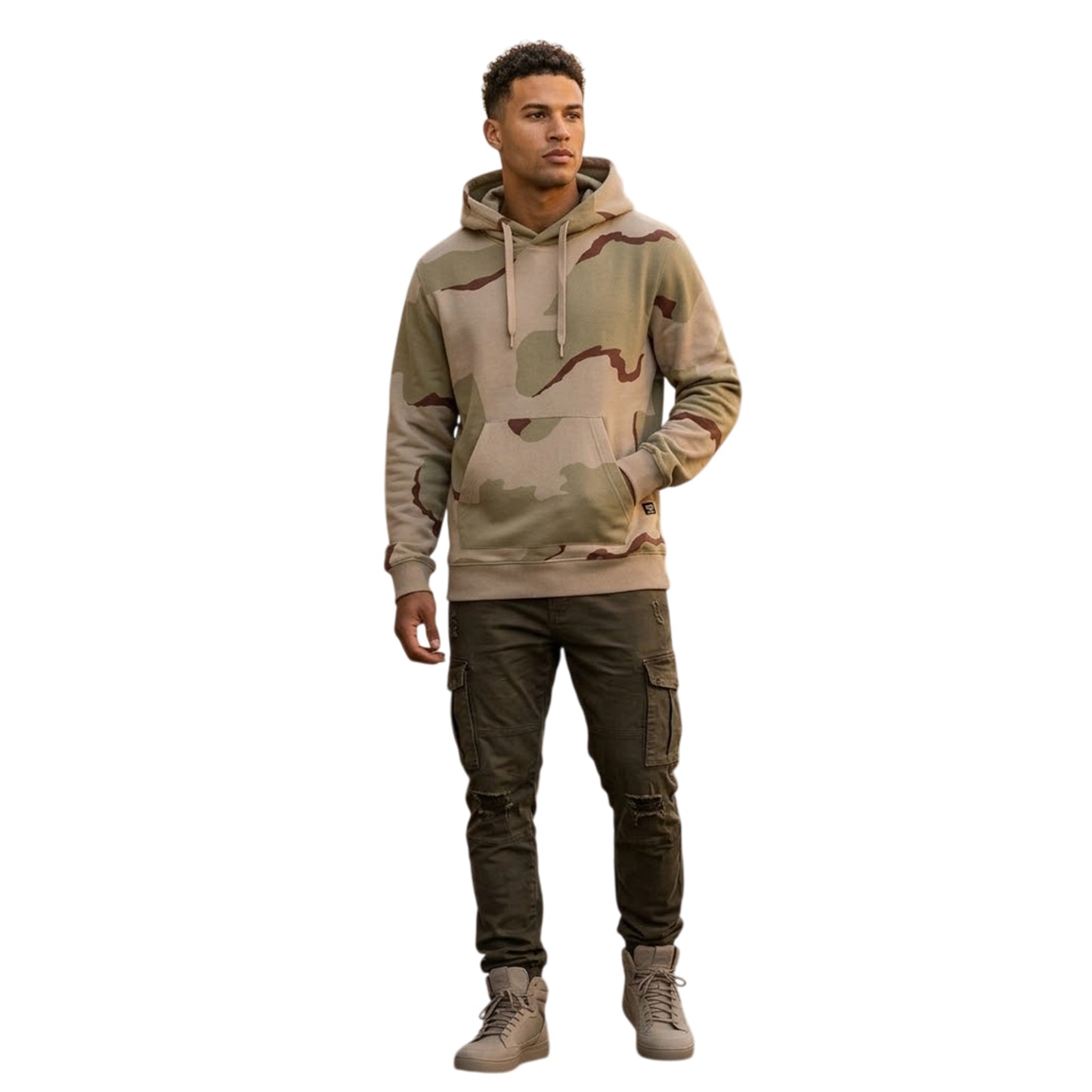 Dark Brick - Back - G-Star Unisex Adult Hooded Regular Pullover Hoodie
