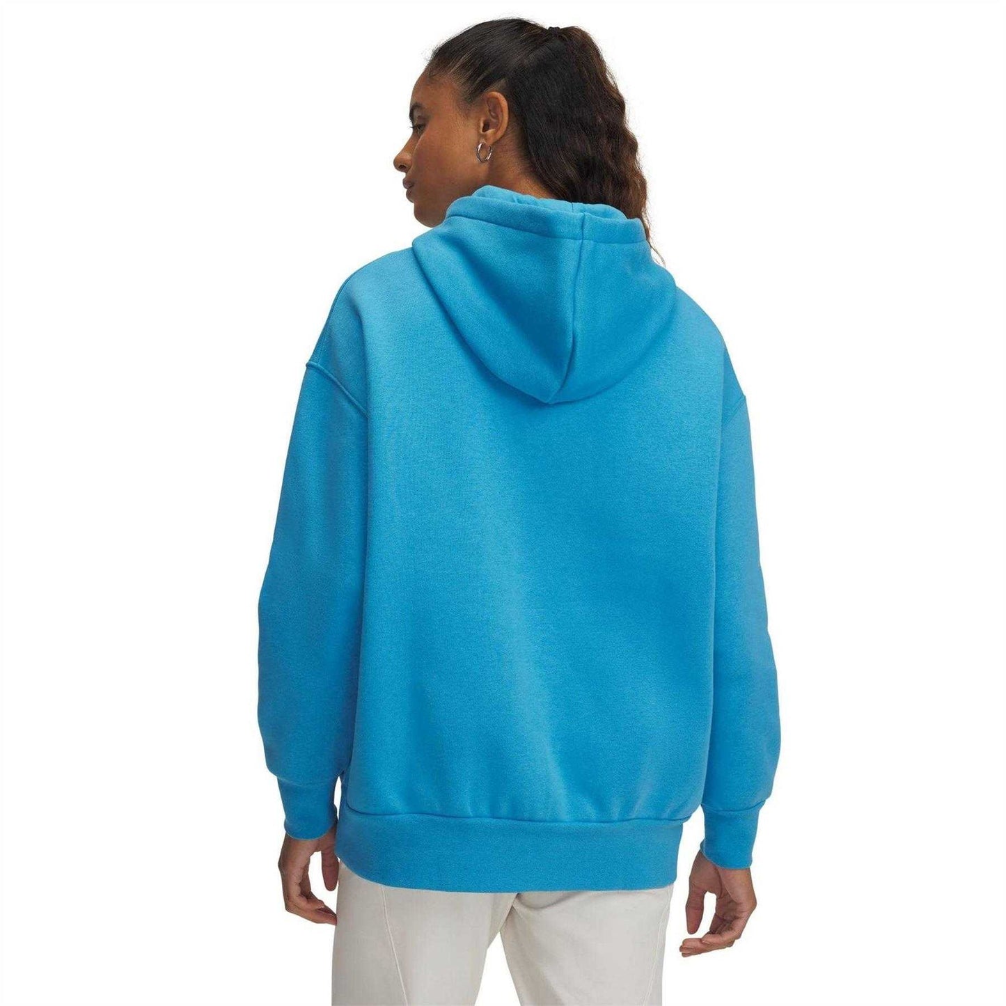 Blue - Lifestyle - Under Armour Womens-Ladies Icon Fleece Oversized Hoodie
