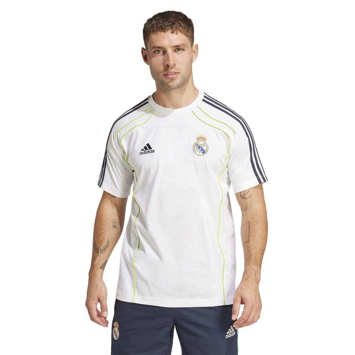 White - Lifestyle - Adidas Mens Ubackpack Real Madrid CF T-Shirt