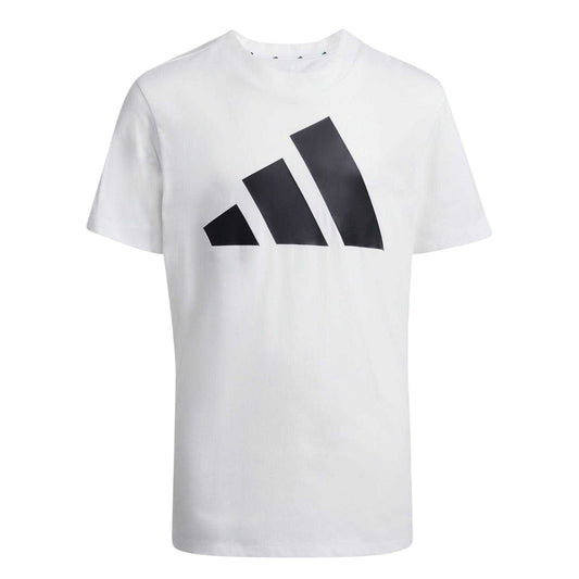 White-Black - Front - Adidas Childrens-Kids T-Shirt