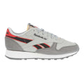 Pure Grey-Vector Red - Side - Reebok Mens Classic Leather Trainers