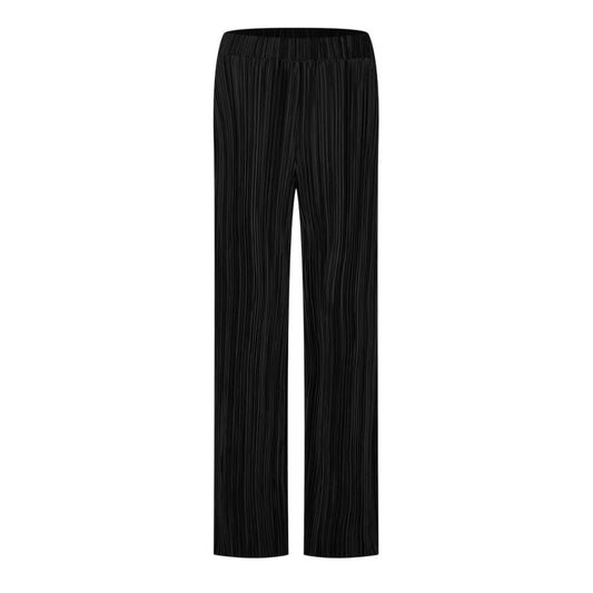 Black - Front - 4th & Reckless Womens-Ladies Palais Palazzo Trousers