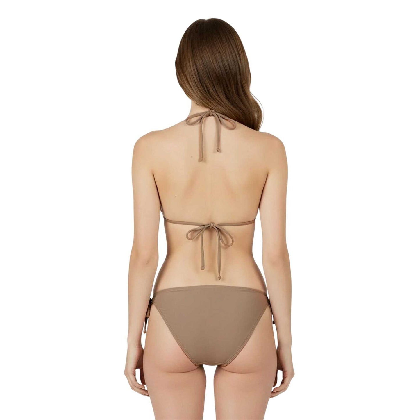 Mocha - Lifestyle - Jack Wills Womens-Ladies Ruched Side Tie Bikini Bottoms