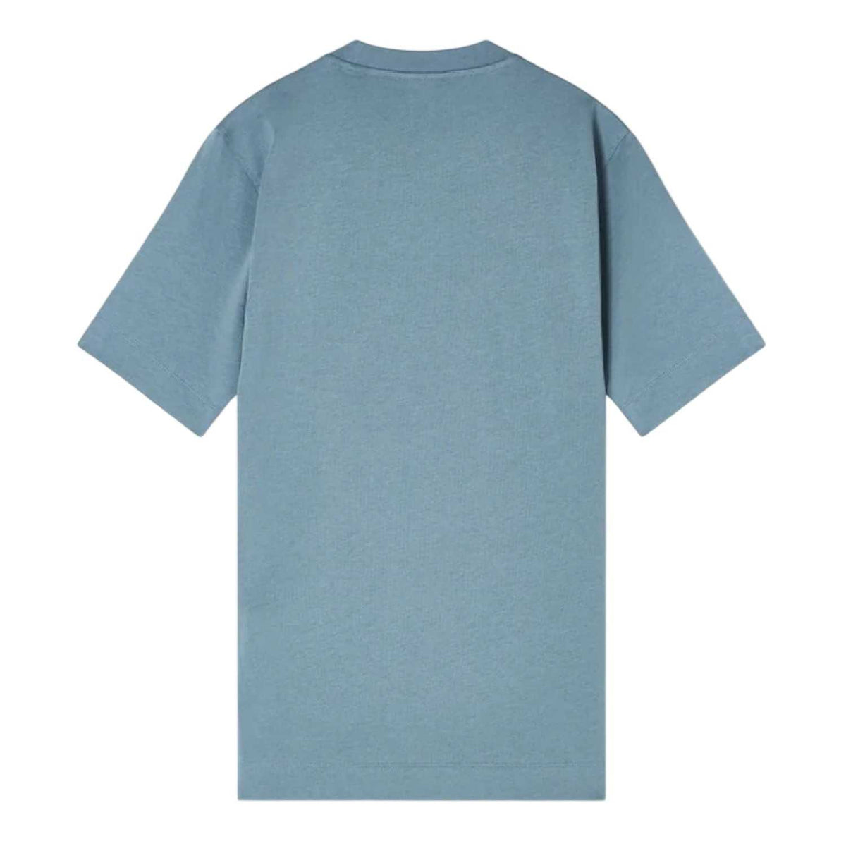 Stormy Sea - Back - Emporio Armani EA7 Mens Embroidered Crew Neck Slim T-Shirt